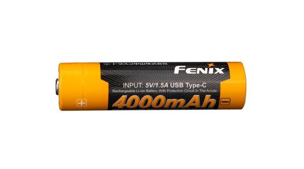 Fenix újratölthető USB-C akkumulátor Fenix 18650 4000 mAh (Li-Ion)