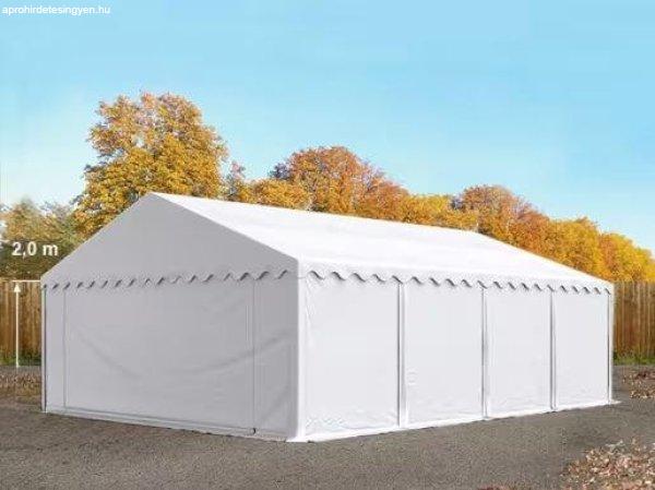 Raktársátor tároló ipari sátor 5x8 m ponyva PVC fehér