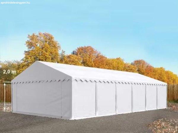 Raktársátor tároló sátor 6x12 m ponyva  PVC fehér padlókerettel
erősített szerkezettel