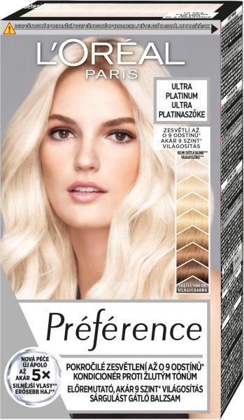 L´Oréal Paris Világosító hajfesték Blondissimes
Préférence Ultra Platinum