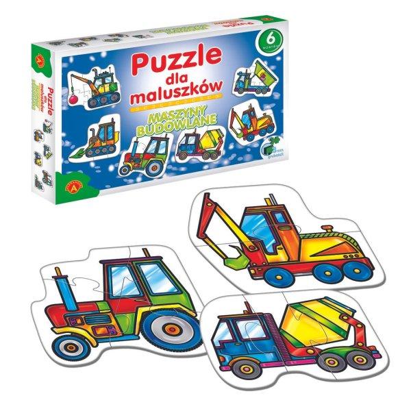 Puzzle kisgyermekeknek - építőipari gépek