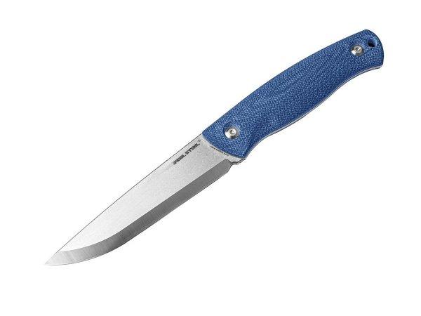 Real Steel Pathfinder Fixed 14C28N Blue Micarta 3851D