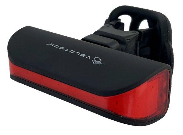 Velotech Pro Narro USB tölthető kerékpár hátsó lámpa 120Lm