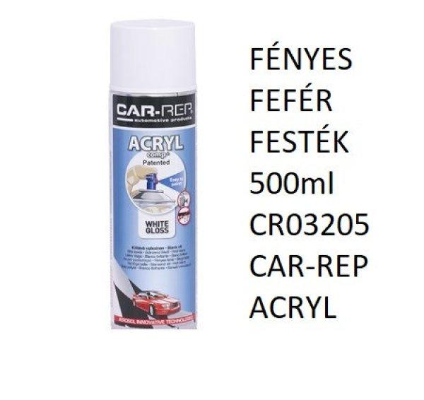FÉNYES FEFÉR FESTÉK 500ml CR03205 CAR-REP ACRYL