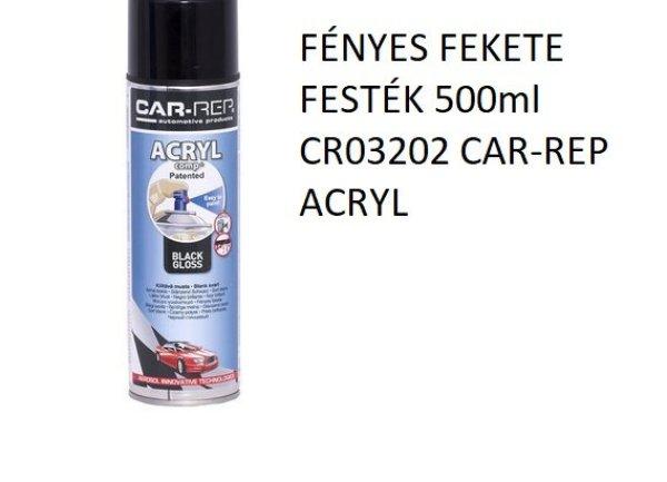 FÉNYES FEKETE FESTÉK 500ml CR03202 CAR-REP ACRYL