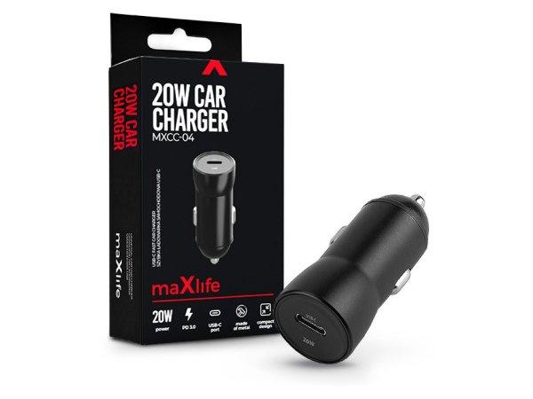 Maxlife szivargyújtós töltő adapter Type-C bemenettel - 20W - Maxlife
MXCC-04 PD3.0 + QC3.0 Car Charger - fekete