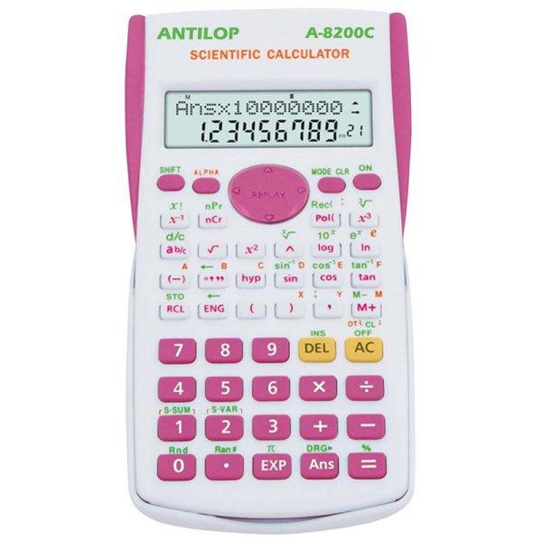 Számológép tudományos 240 funkciós pink Antilop A-8200C