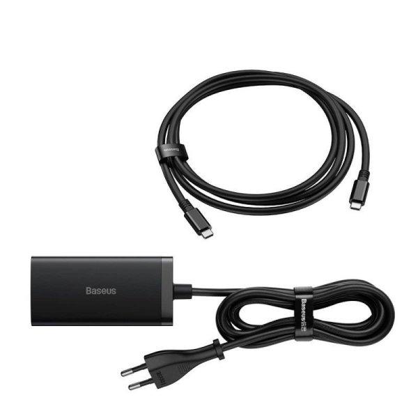 Baseus GaN5 Pro 2xUSB-C + USB + HDMI töltő 67W Black