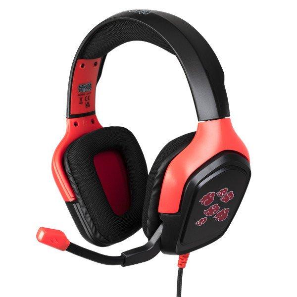 KONIX - NARUTO "Akatsuki" 2.0 Fejhallgató Vezetékes Gaming Stereo
Mikrofon, Fekete-Piros