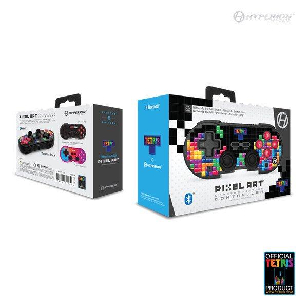 HYPERKIN Pixel Art Tetris Nintendo Switch/PC/Mac/Android "Tetrimino
Stack" BT kontroller