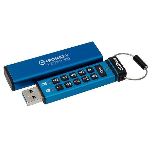 KINGSTON Pendrive 32GB, Ironkey Keypad 200 AES-256 FIPS 140-3 Lvl 3