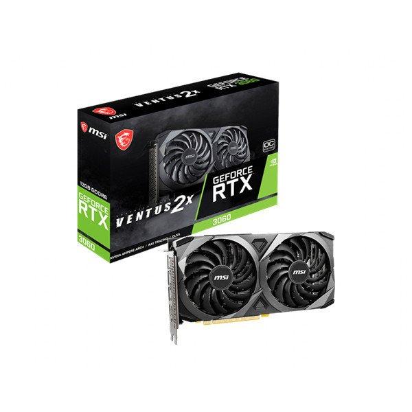 MSI Videokártya PCI-Ex16x nVIDIA RTX 3060 VENTUS 2X 12GB DDR6 OC