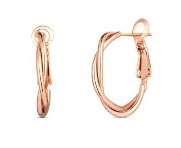 Vuch Eredeti bronz karika fülbevaló Aster Rose Gold