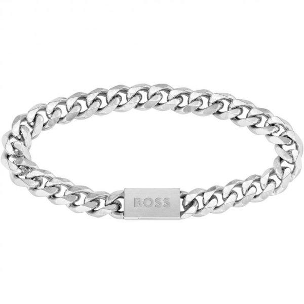 Hugo Boss Stílusos acél karkötő 1580144 19 cm