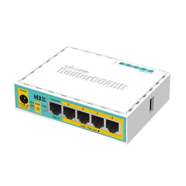 MIKROTIK Vezetékes Router RouterBOARD 5x100Mbps (POE out), Menedzselhető,
Asztali - RB750UPR2