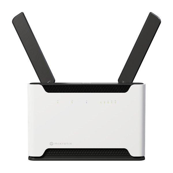 MIKROTIK Wireless Router DualBand, 4x1000Mbps+ 1x2,5Gbps, AX1800, Chateau LTE6
ax, 1xMicroSIM, Asztali