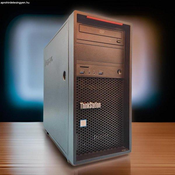 Erőteljes Lenovo ThinkStation P320 Midi I7-7700/16/256SSD/DVD-RW Számítógép