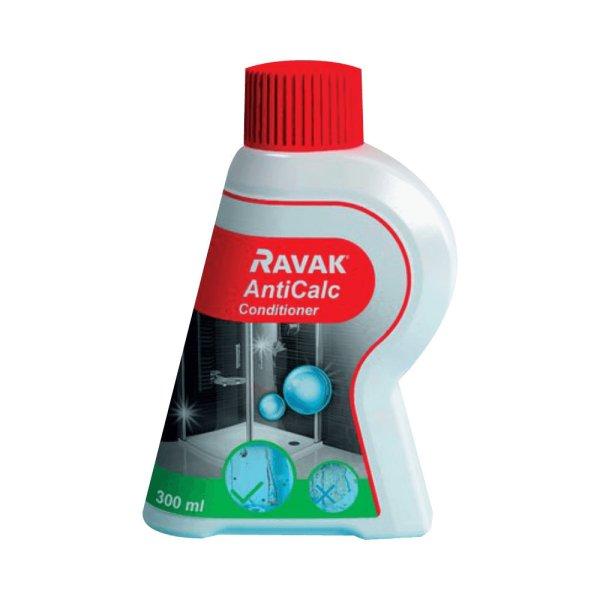 RAVAK AntiCalc Conditioner vízkőlerakódás elleni védőszer üvegfelületre,
300 ml 