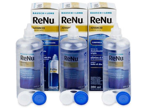 ReNu Advanced kontaktlencse folyadék 3x 360 ml