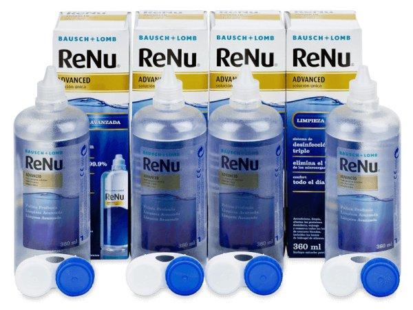 ReNu Advanced kontaktlencse folyadék 4x 360 ml