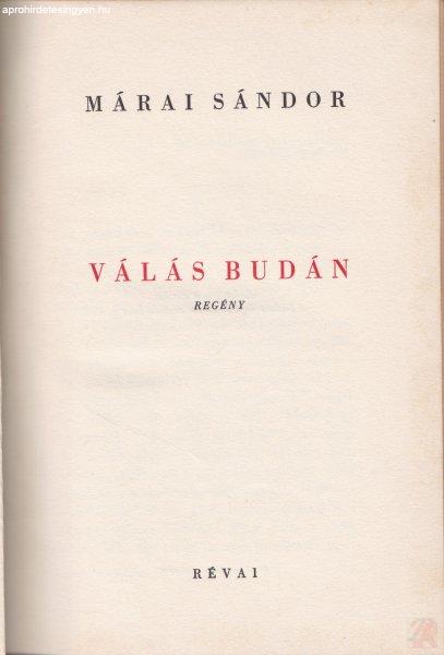 VÁLÁS BUDÁN