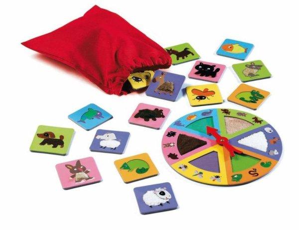 Tapintható állatok - Tactilo lotto animals társasjáték - Djeco