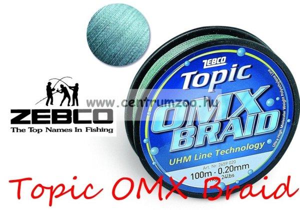 Zebco Topic Omx Braid 100m 0,35mm 25,5Kg Fonott Zsinór