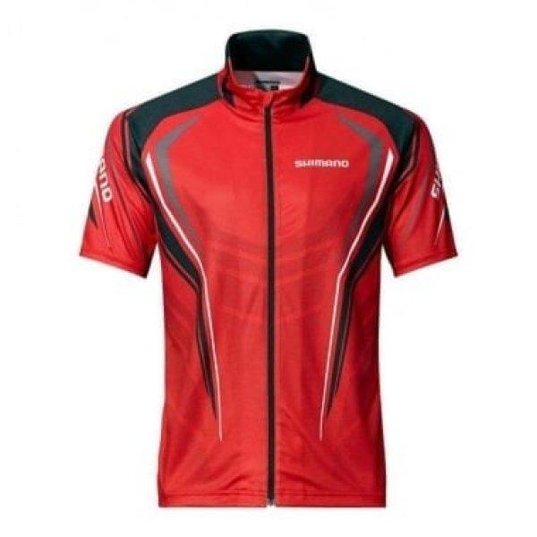 Shimano Full Zip Print Short Sleeve T-Shirt Red- Extralarge - Póló
(Sh052Pxlrd)