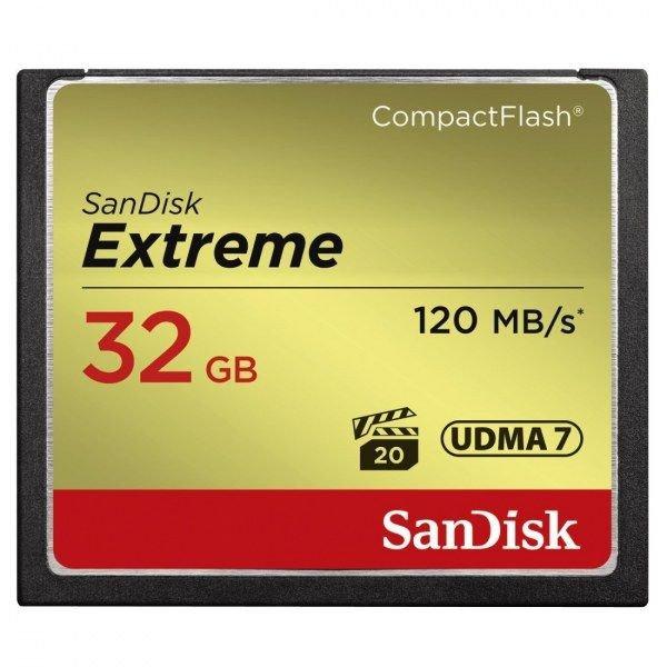 SanDisk Extreme CompactFlash 32 GB memóriakártya (124093) SDCFXSB-032G-G46