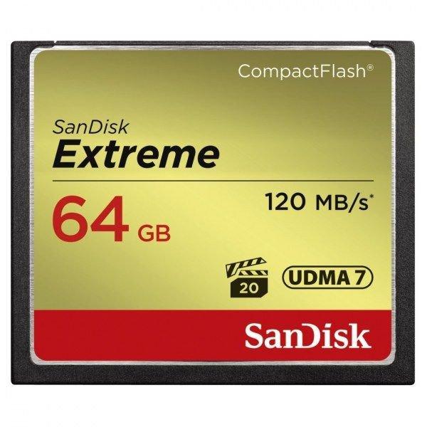 SanDisk Extreme CompactFlash 64 GB memóriakártya (124094) SDCFXSB-064G-G46