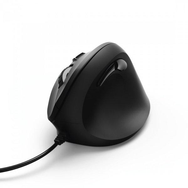 Hama EMC-500 Vertical ergonomic optikai egér - fekete (182698)