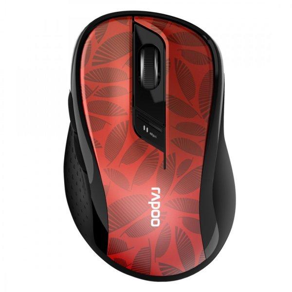 Rapoo M500 Bluetooth + WiFi vezeték nélküli egér - piros (184543)