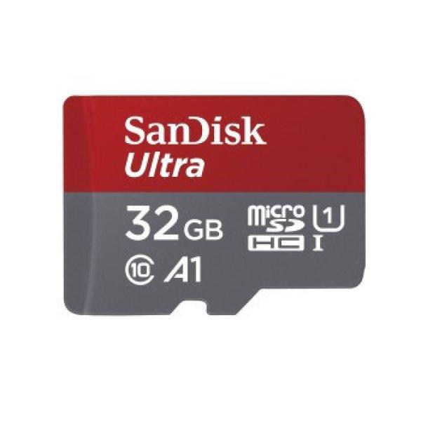 SanDisk miscroSD ULTRA®kártya 32GB, 120MB/s, A1, Class 10, UHS-I (186500)