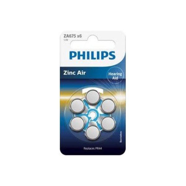 Philips ZA675B6A/00 akkumulátor hallókészhez cink-levegő 1.4v 6-bliszter