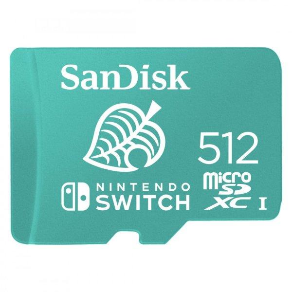 SanDisk microSDXC kártya NINTENDO SWITCH 512GB, 100MB/s, U3, C10, A1, UHS-1
(186522)