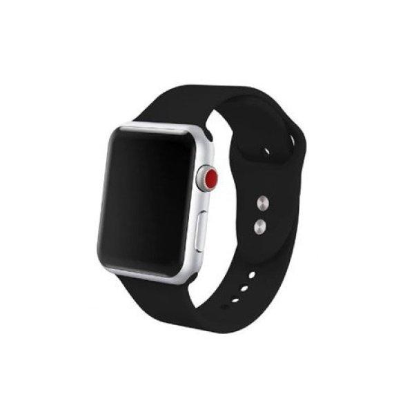 Mybandz APW381330 apple watch utángyártott szilikon óraszíj /fekete/ 38/40
mm