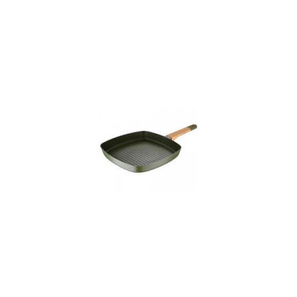 Bergner SG-6764 serpenyő earth green grill 24cm