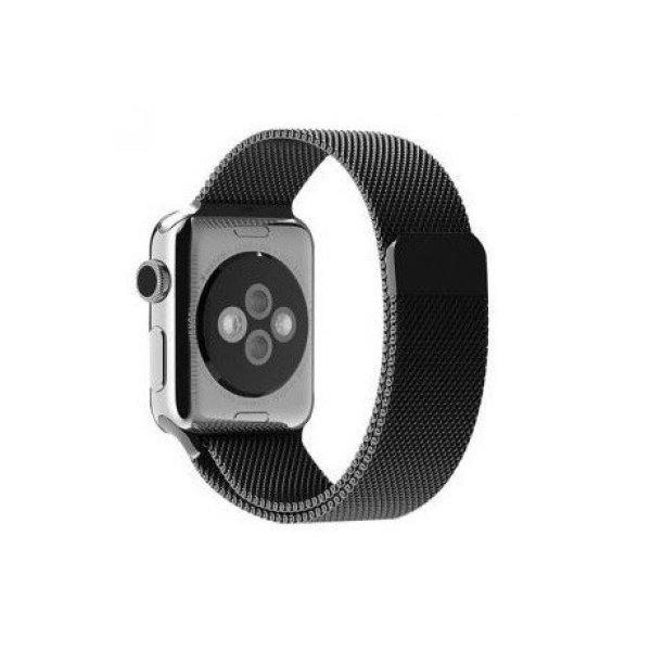 Mybandz APW381556 apple watch milánói fém óraszíj /fekete/ 38/40 mm