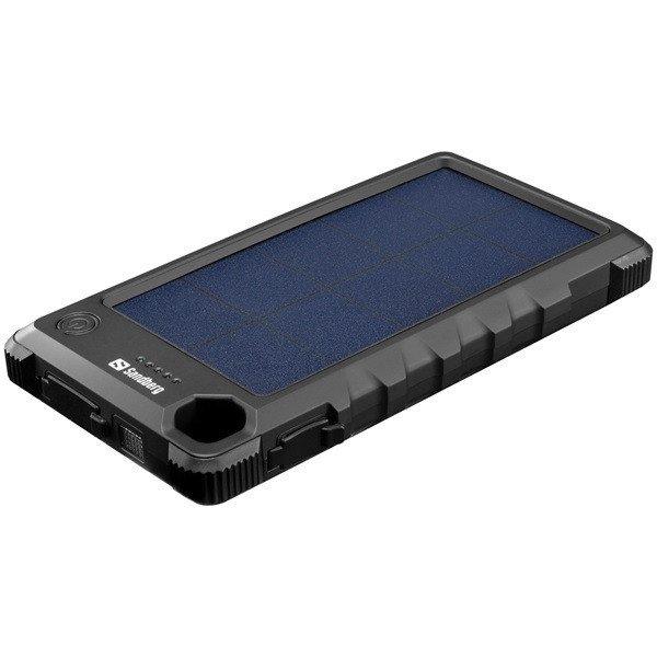 Sandberg Akkubank - Outdoor Solar Powerbank 10000 (napelem; vízálló,
elemlámpa; USB-C+USB-A)