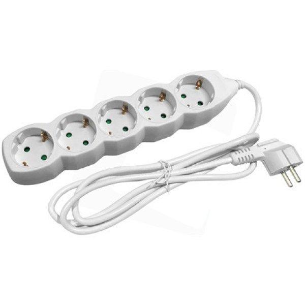Entac ESE1.5G5-3 elosztó 5 foglalat 3m 3g1,5