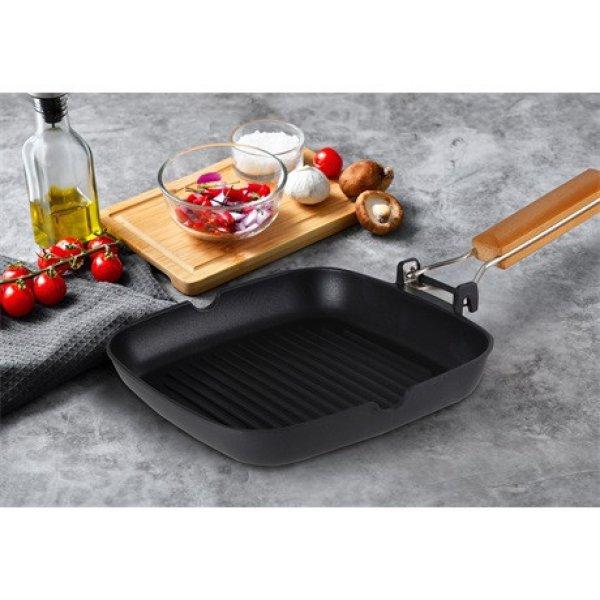 Bergner BG-34250-BK grill serpenyő 24cm