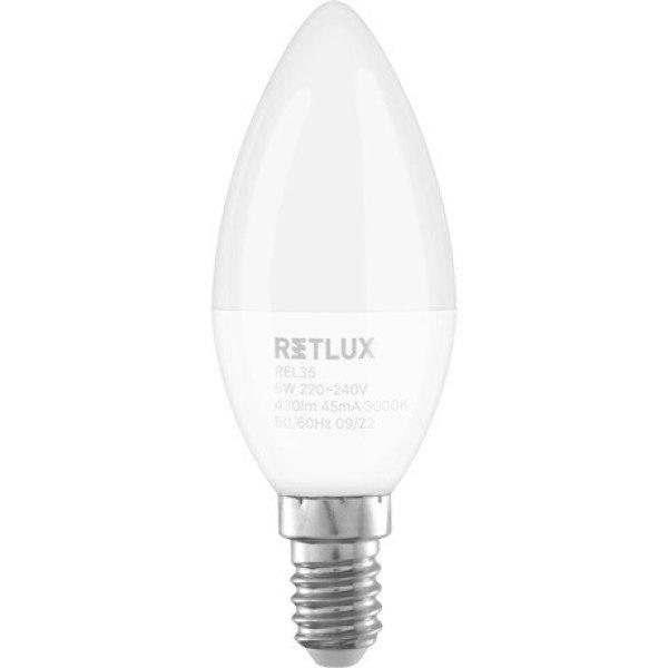 Retlux REL 35 led izzó led c37 4x5w e14 ww