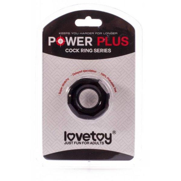 Power Plus fekete péniszgyűrű 4