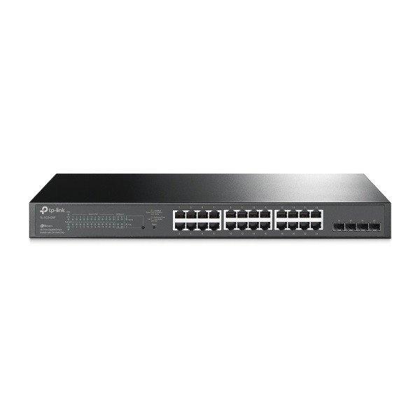 TP-Link Switch Smart PoE - TL-SG2428P JetStream™ (L2,L2+; IPv6; 24port 1Gbps +
4port SFP; 24 af/at PoE+ port; 250W)