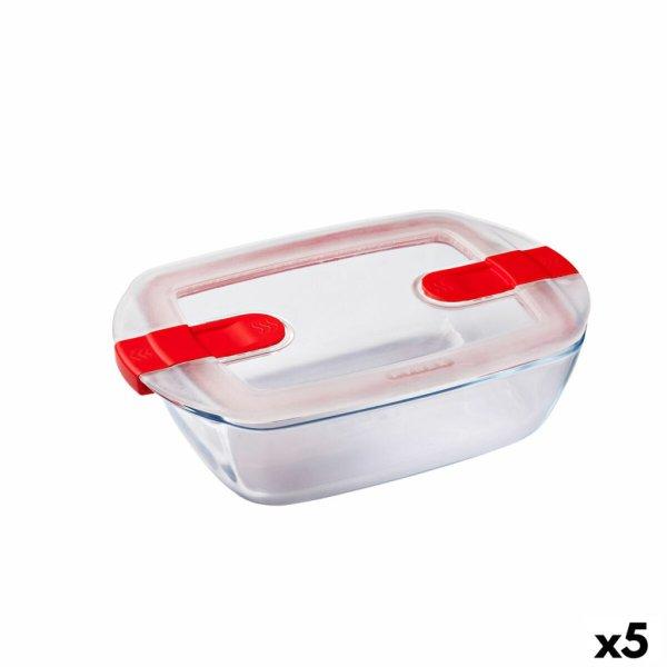 Hermetikus ebéddoboz Pyrex Cook&heat 1,1 L 24 x 15,5 x 7 cm Átlátszó Üveg
(5 egység) MOST 45872 HELYETT 34526 Ft-ért!