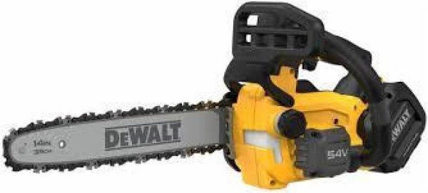 DeWalt 54V XR felső fogantyús 35cm láncfűrész akkumulátor és töltő
nélkül