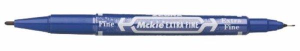 Alkoholos marker, 0,5/1,0 mm, kétvégű, ZEBRA "Mckie Extra Fine",
kék