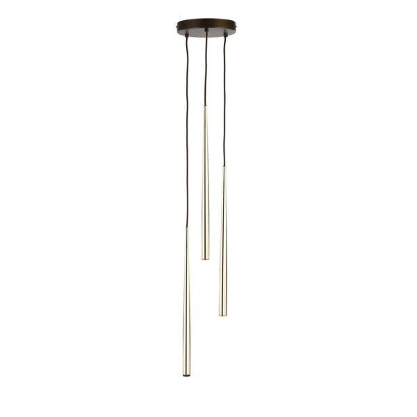TK Lighting Pendant PIANO 10117 3xG9 black/gold