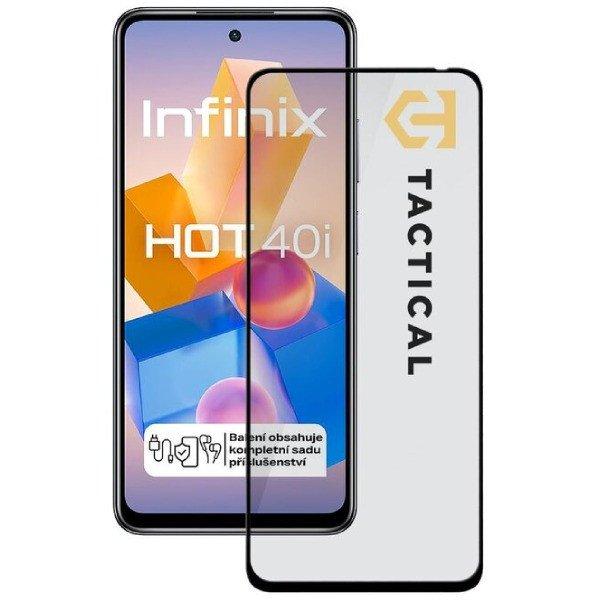 Tactical Shield 5D védőüveg Infinix Hot 40i számára, fekete