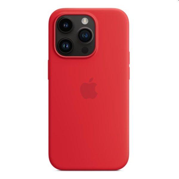 Apple iPhone 14 Pro Silicone Case with MagSafe, (PRODUCT)RED